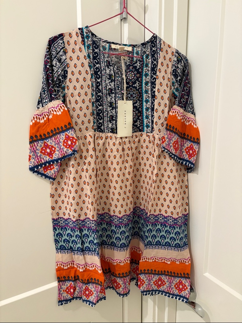 NWT [Reborn J] Boho Lightweight Flowy Summer Tunic Dress Girls Multiple Sizes - Picture 3 of 10